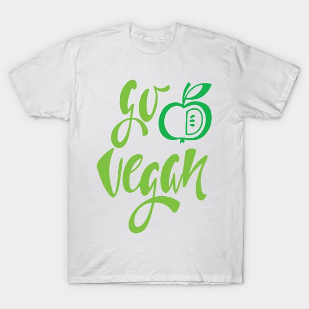 Go Vegan T-Shirt by Gift Designs